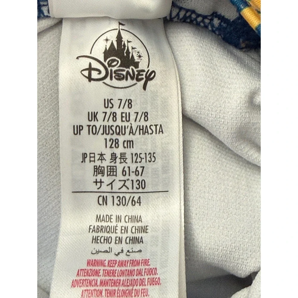 Disney Luca Swimsuit Size 7/8 Blue Ruffle One Piece Swimwear Pixar Summer Beach